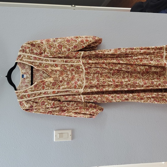 Old Navy Floral Women's Maxi Dress- Red and Cream - Picture 1 of 8